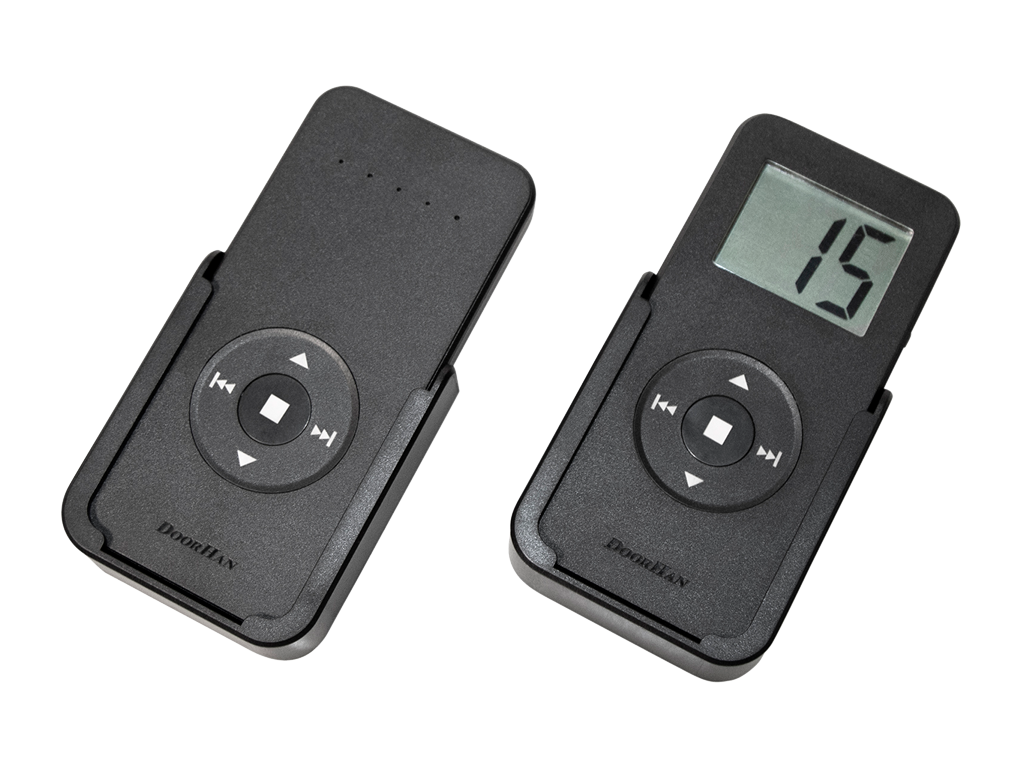 Пульты серий transmitter 5pro-black/15pro-black/15timer-pro-black (трансмиттер 5про-черный/15про-черный/15таймер-черный) предназначены для дистанционного управления всеми видами автоматики DoorHan, произведенной с 2021 года. Занимают две ячейки памяти в радиоприемнике привода. С помощью данных пультов можно реализовать одновременное или раздельное управление сразу пятью/пятнадцатью устройствами.